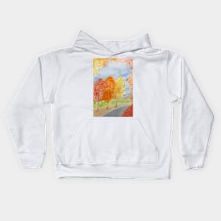 Fall Watercolor Kids Hoodie